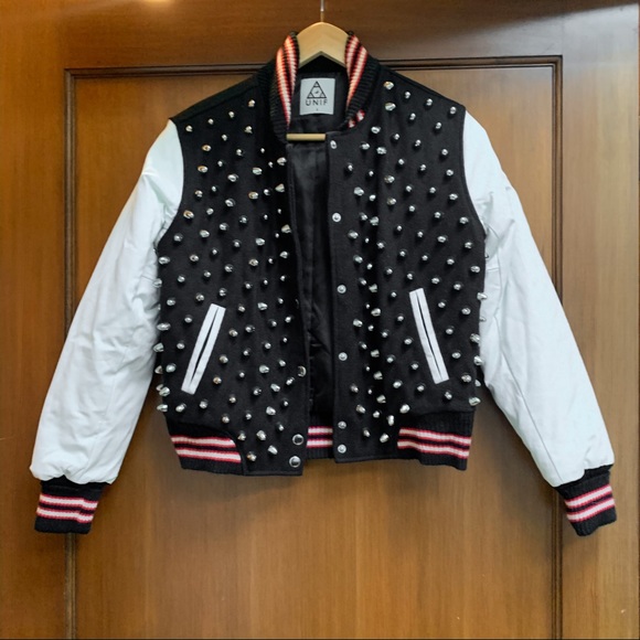 UNIF Studded Varsity Jacket - Picture 2 of 7